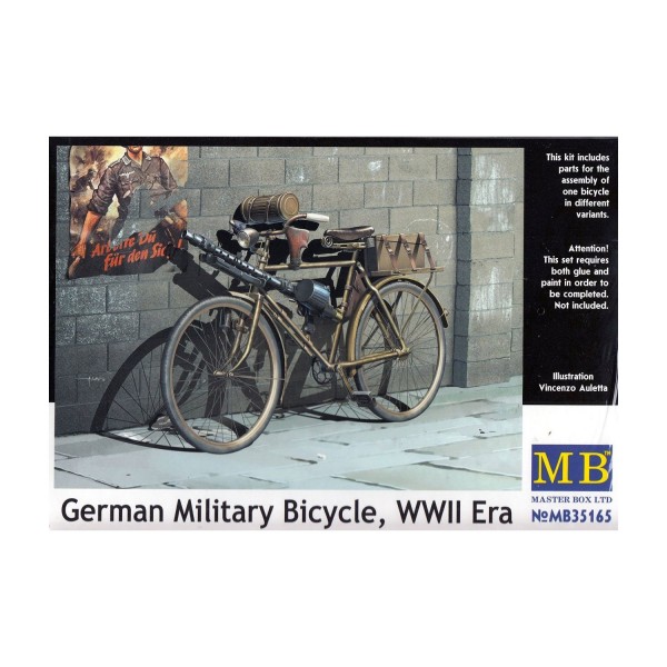 Maquette Vélo : Bicyclette militaire allemande de la 2ème guerre mondiale - Masterbox-MB35165
