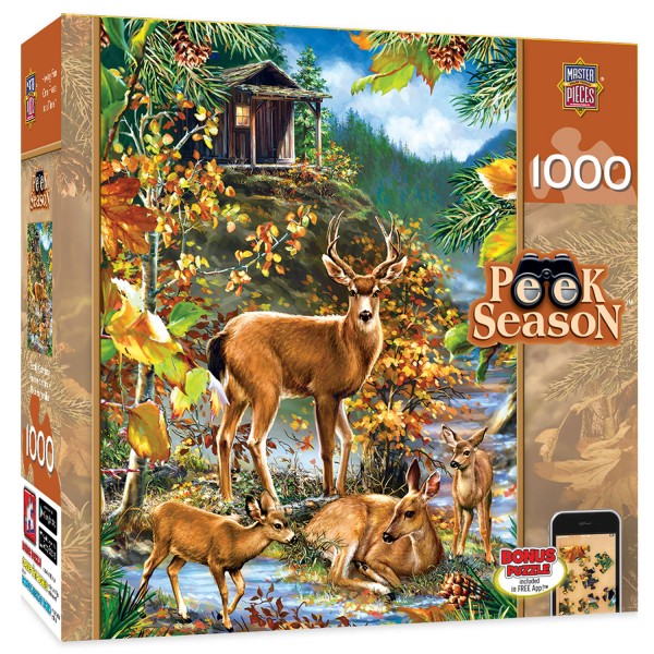 Puzzle 1000 pièces : Cerf et sa famille - Master-Pieces-71534