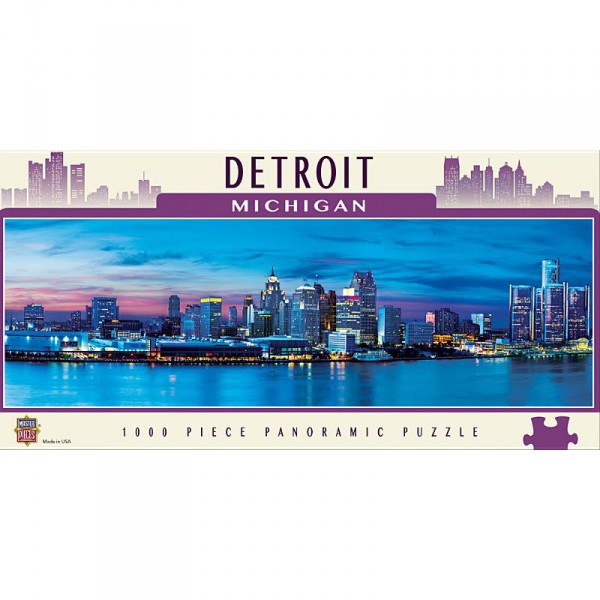 Puzzle 1000 pièces : Detroit, Michigan - Master-Pieces-71597