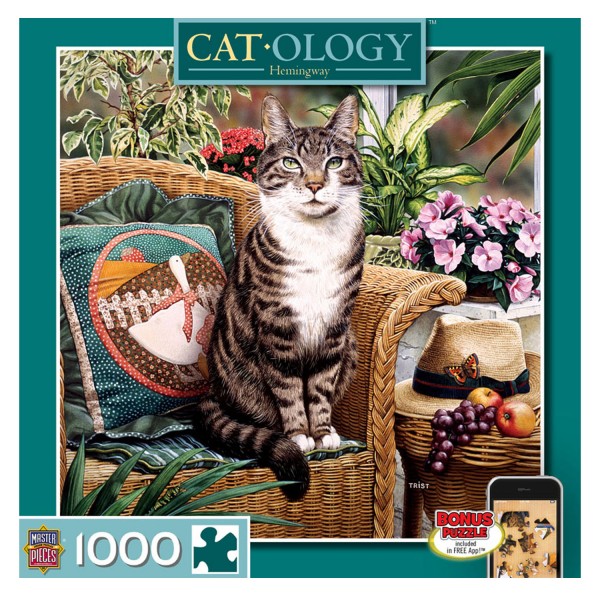 Puzzle 1000 pièces carré : Le chat - Master-Pieces-71248