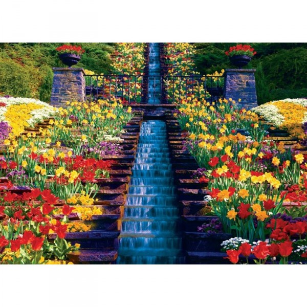 Puzzle 1000 pièces : Chutes en cascade - Master-Pieces-71602