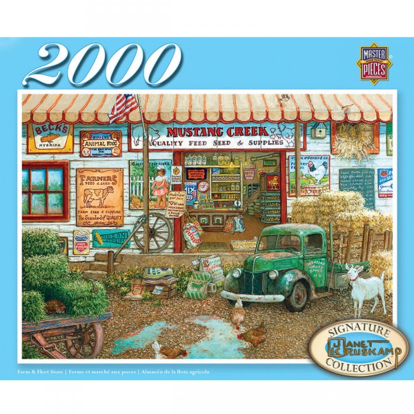 Puzzle 2000 pièces : Collection Signature : Ferme et marché aux puces - Master-Pieces-71664