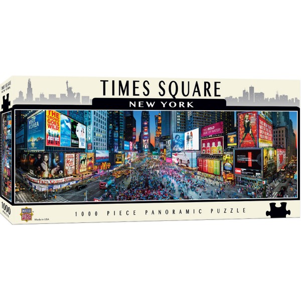 Puzzles 1000 pièces panoramique : Times Square - Master-Pieces-71588
