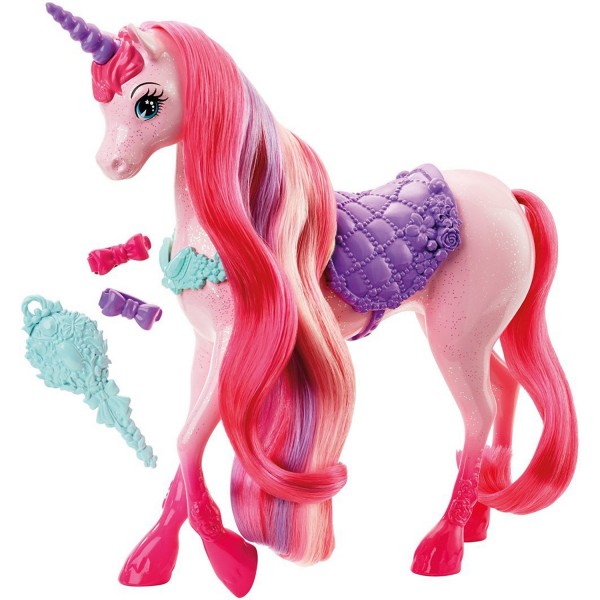 Barbie : Licorne Chevelure magique - Mattel-DHC38