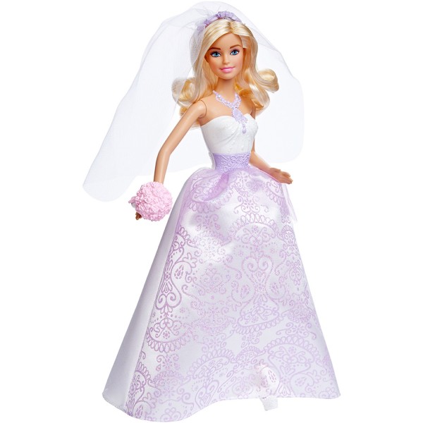 Poupée Barbie : Robe de mariage - Mattel-DHC35