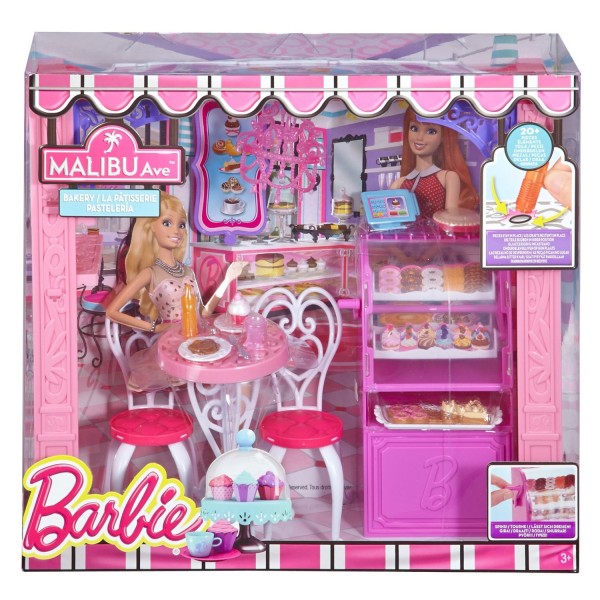 Accessoires Poupées Barbie : Les Boutiques de Malibu : Pâtisserie - Mattel-CCL71-CCL74