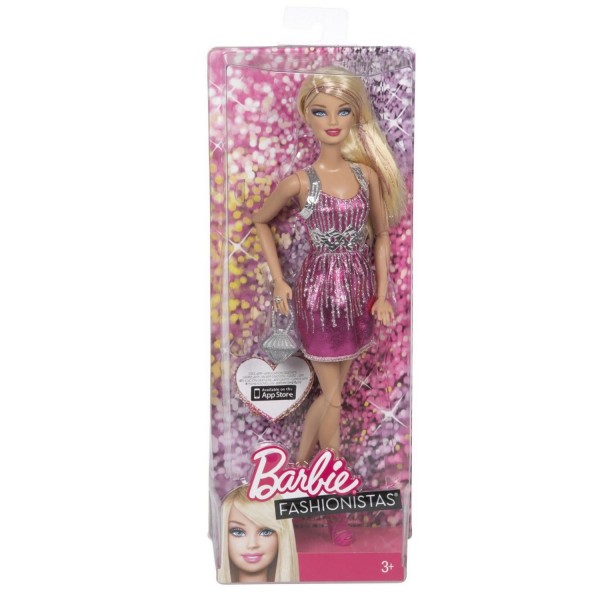 Barbie Fashionistas : Robe rose - Mattel-Y5908-Y7487