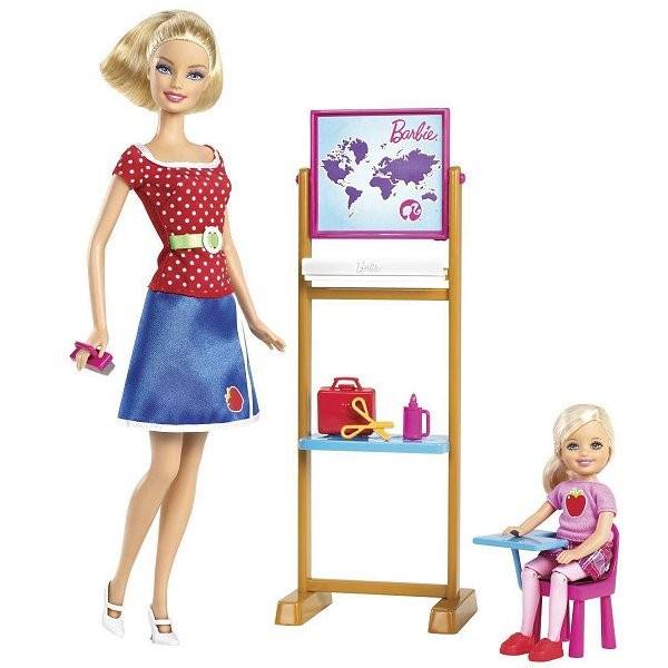 Barbie Métiers "I Can Be" : Barbie maîtresse d'école - Mattel-W8925-W3745