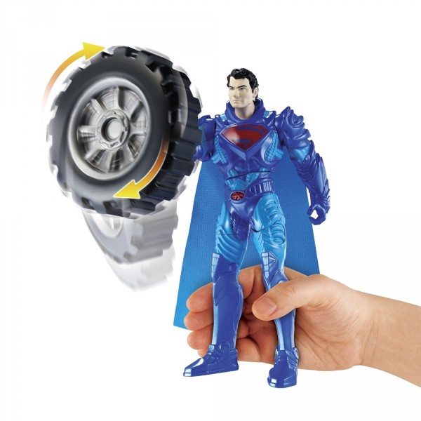 Figurine Superman Power Attack Deluxe : Mega Pneu - Mattel-Y0808-Y0809