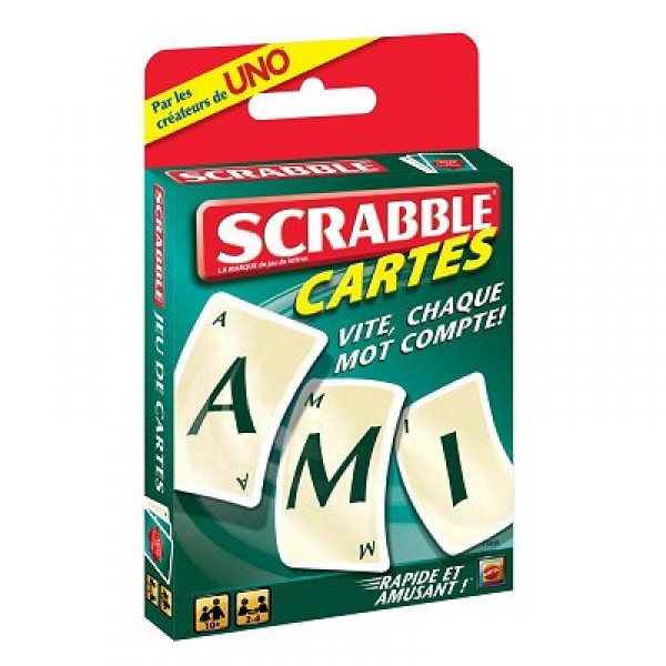 Jeu de cartes Scrabble - Mattel-T5938