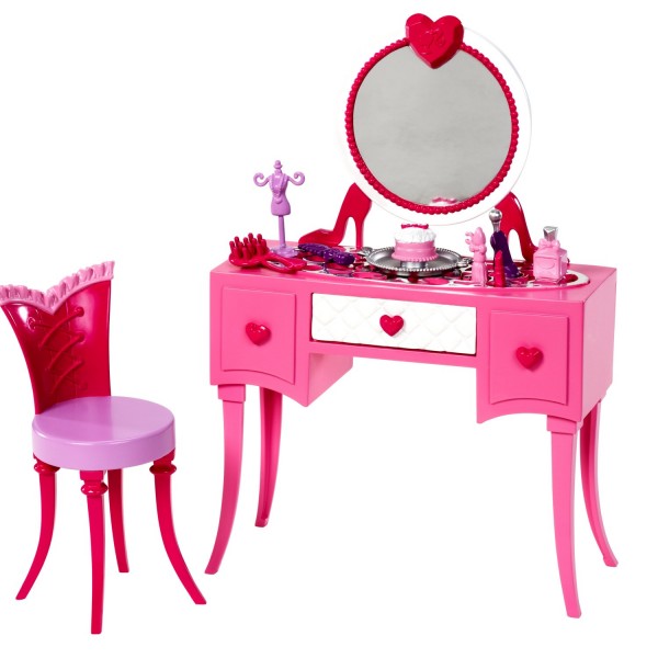 Le mobilier de Barbie : La coiffeuse - Mattel-X7936-X7940