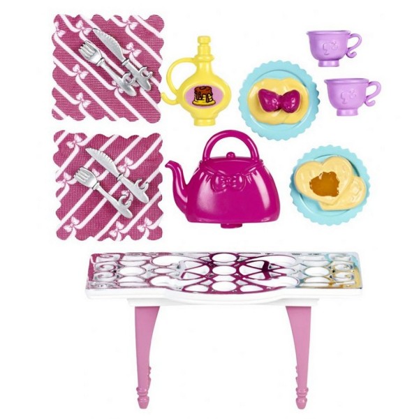 Mini mobilier Barbie : A l'heure du thé - Mattel-X7931-X7933
