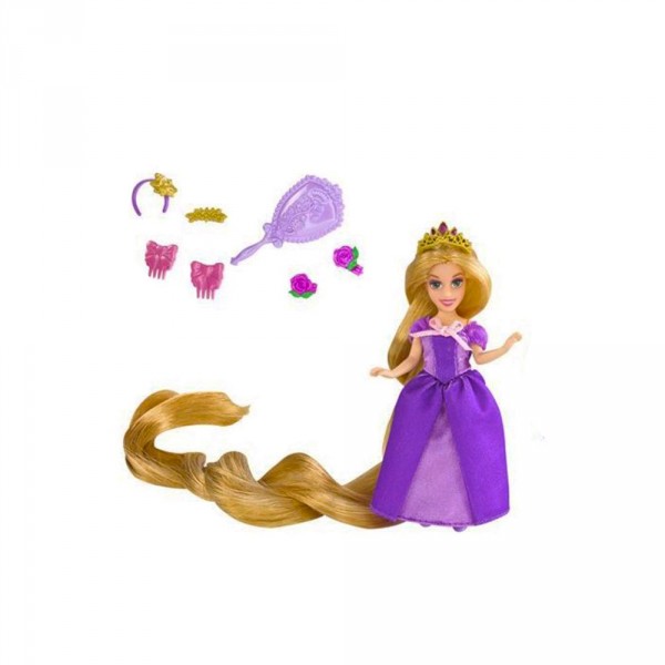 Mini poupée mannequin : Princesse Disney : Raiponce violette - Mattel-T4951-T4953