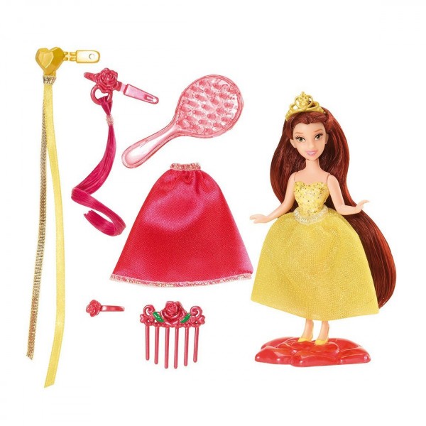 Mini poupée Princesse Disney Chevelure : Belle - Mattel-Y3465-Y3468