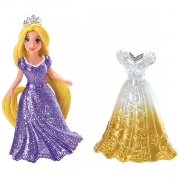 Mini poupée Princesse Disney et tenue : Raiponce - Mattel-X9404-X9411