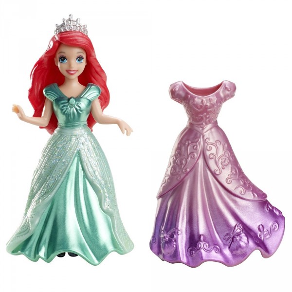 Mini poupée Princesse Disney et tenue : Ariel - Mattel-X9404-X9406