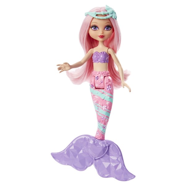 Petite sirène multicolore Barbie : Cheveux roses - Mattel-DNG07-DNG10