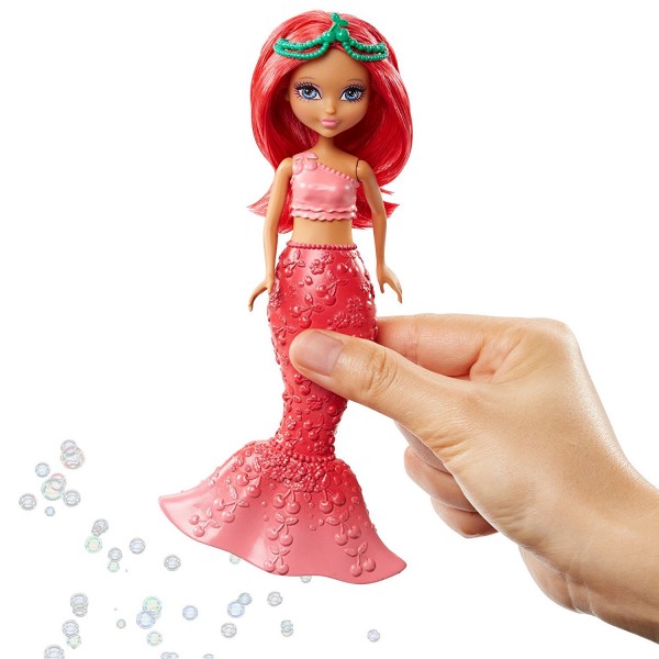 Poupée Barbie Dreamtopia : Petite sirène à bulles : Cheveux rouges - Mattel-DVM97-DVN00