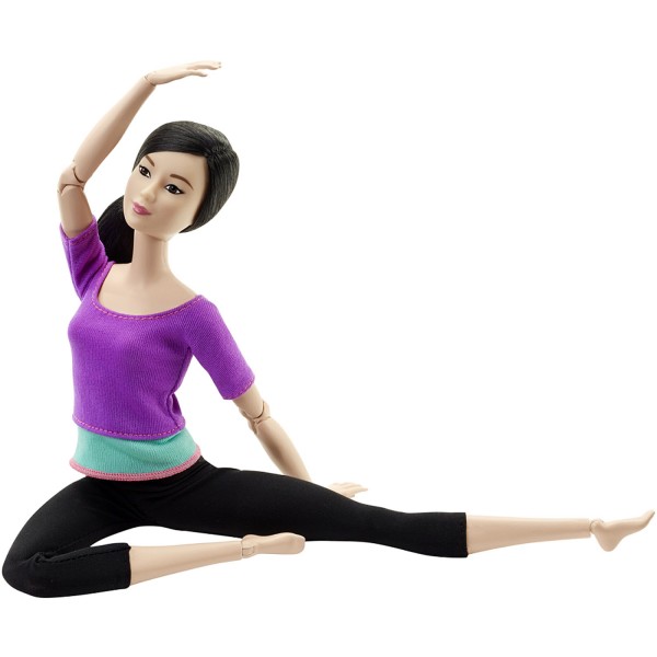 Poupée Barbie : Fitness : Amie de Barbie en tee-shirt violet - Mattel-DHL81-DHL84