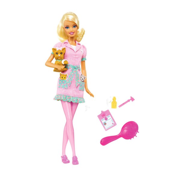 Poupée Barbie : I can be... : Veterinaire - Mattel-R4226-R4228