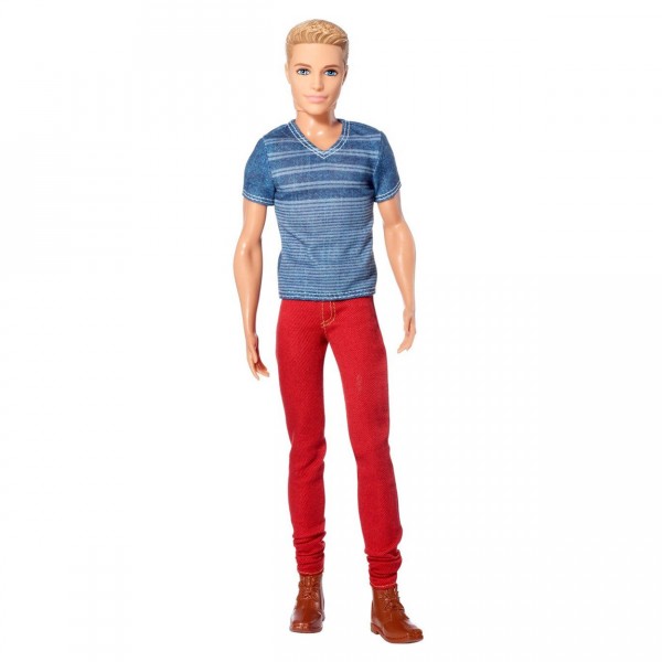 Poupée Barbie : Ken Fashionistas : Ken blond avec pantalon rouge - Mattel-BCN42-CFG19