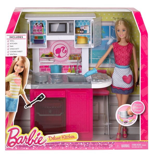Poupée Barbie : La cuisine - Mattel-CFB62