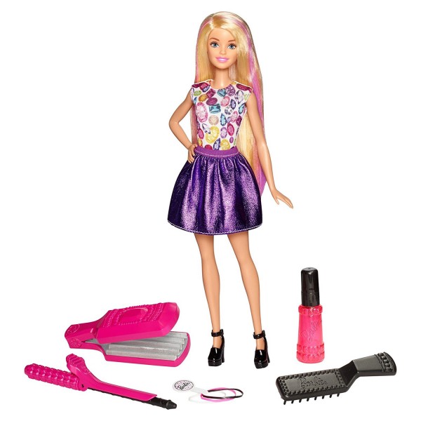 Poupée Barbie : Boucles et couleurs - Mattel-DWK49