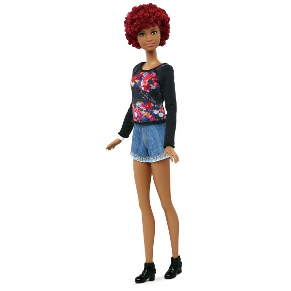Poupée Barbie Fashionistas : Poupée métisse aux cheveux rouges - Mattel-DGY54-DPX69