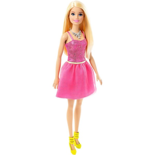 Poupée Barbie Glamour : Robe brillante fuchsia - Mattel-T7580-DGX82