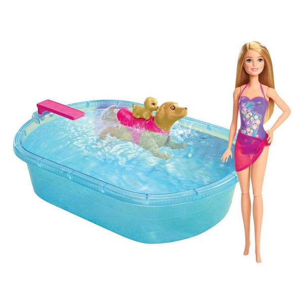 Poupée Barbie : La baignade des chiens - Mattel-DMC32