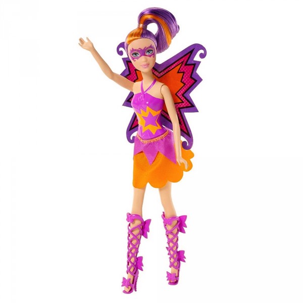 Poupée Barbie Super héros : Madison en tenue violette et orange - Mattel-CDY65-CDY66