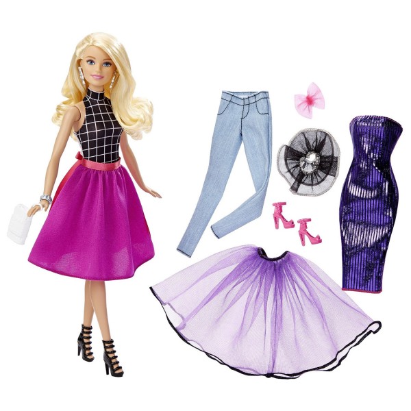 Poupée Barbie Tenues à combiner blonde - Mattel-DJW57-DJW58