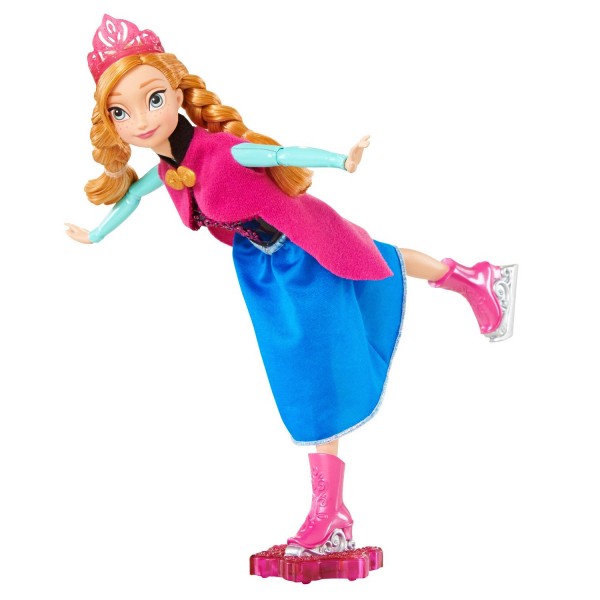 Poupée La Reine des Neiges (Frozen) : Anna reine du patinage - Mattel-CBC61-CBC62