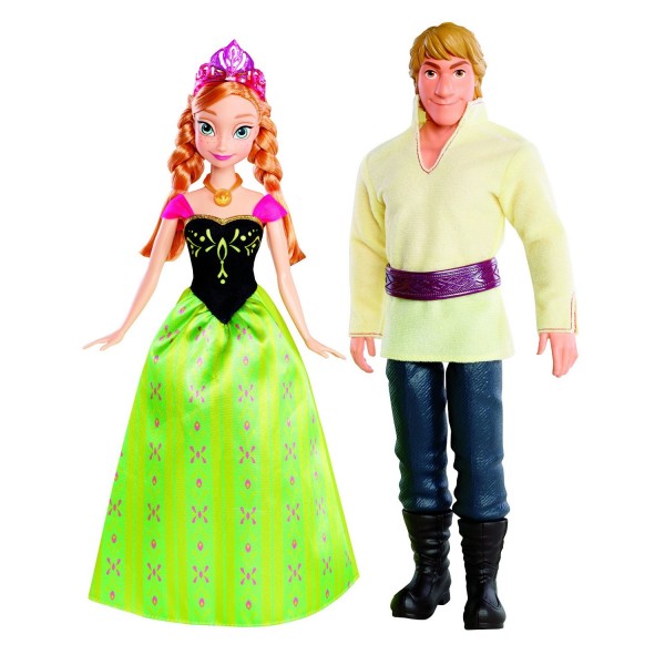 Poupées La Reine des Neiges : Coffret duo : Anna et Kristoff - Mattel-BDK35