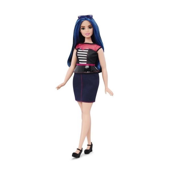 Poupée Barbie Fashionistas : Cheveux bleus - Mattel-DGY54-DMF29