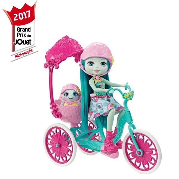 Mini-poupées Enchantimals : Taylee Tortue sortie de vélo - Mattel-FJH11-FCC65
