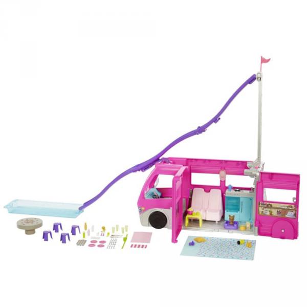 Coffret Barbie : Méga Camping-Car De Barbie - Mattel-HCD46