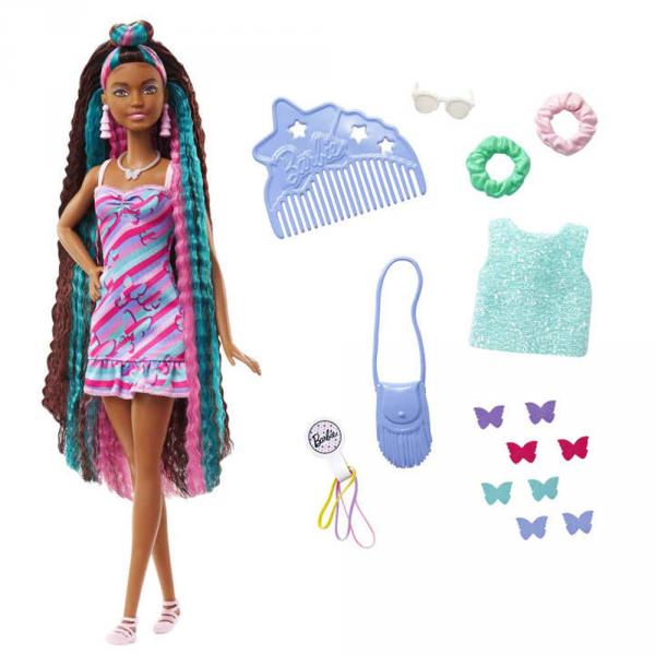 Poupée Barbie : Barbie Ultra-Chevelure Papillons - Mattel-HCM91
