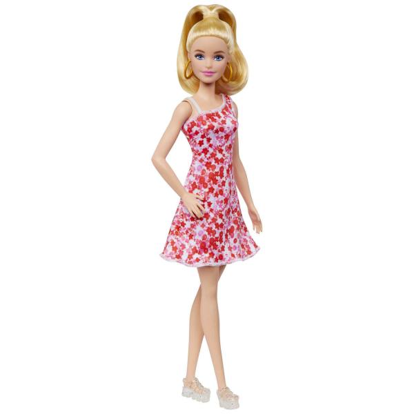 Poupée Barbie Fashionista Robe Fleurs - Mattel-HJT02