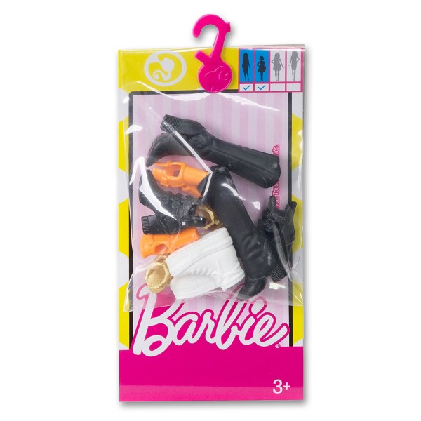 Barbie : Pack 5 paires de chaussures pour poupées Original et Petite - Mattel-FCR91-FCR92