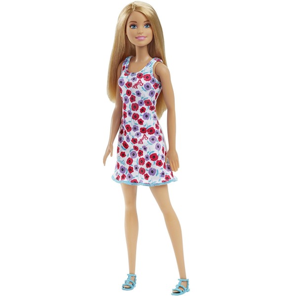 Barbie chic : Robe à fleurs - Mattel-T7439-DVX86