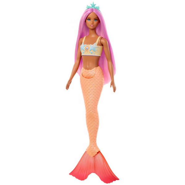 Barbie : Sirène Rose - Mattel-HRR05
