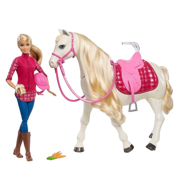 Poupée Barbie et son cheval de rêve - Mattel-FRV36