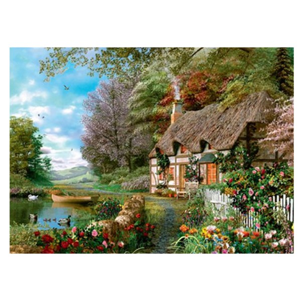 Puzzle 2000 pièces : Maison en fleurs - MB-A7626-3972