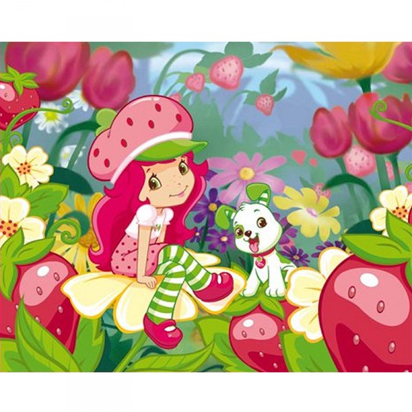 Puzzle 60 pièces : Charlotte aux fraises : Charlotte et Pupcake - MB-16653-16676