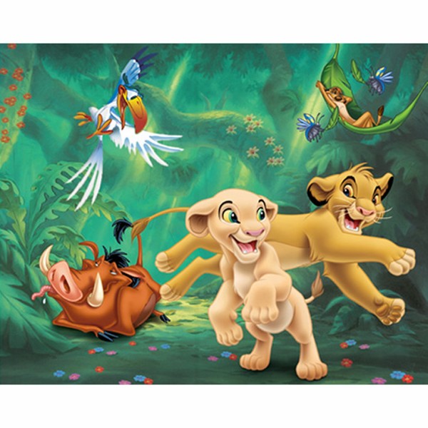 Puzzle 60 pièces : Le Roi Lion Balade entre amis - MB-A29542