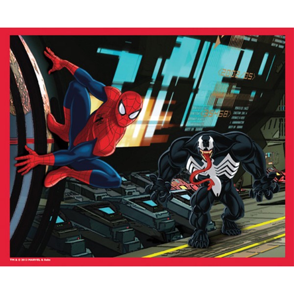 Puzzle 60 pièces : Spiderman avec Venom - MB-16656-A4991