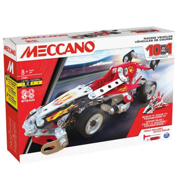 Meccano : Véhicules de course : 10 modèles - Meccano-6060104