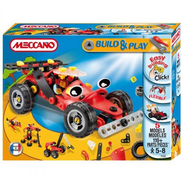 Meccano Build and play 5 modèles : 110 pièces - Meccano-737120-6023663