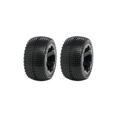 Tyre set pre-mounted "Viper 4.0", Black rims 17mm Hex, fits SUMMIT, REVO Medial Pro